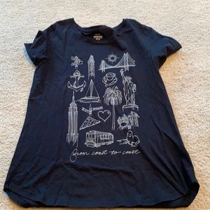 US landmarks tee